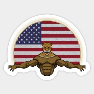 Cheetah USA Sticker